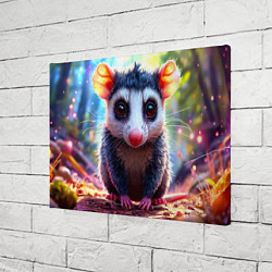 Холст прямоугольный Опоссум в лесу, цвет: 3D-принт — фото 2