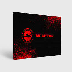 Холст прямоугольный Brighton - red gradient по-горизонтали, цвет: 3D-принт