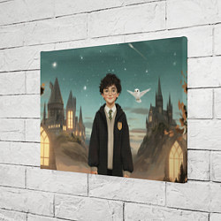 Холст прямоугольный Гарри Поттер и белая сова, цвет: 3D-принт — фото 2