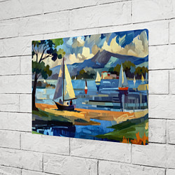 Холст прямоугольный Средиземноморский пейзаж, цвет: 3D-принт — фото 2