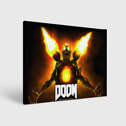 Холст прямоугольный Doom - revenant, цвет: 3D-принт