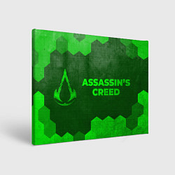 Картина прямоугольная Assassins Creed - green gradient по-горизонтали