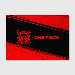 Холст прямоугольный One Piece - red gradient по-горизонтали, цвет: 3D-принт — фото 2