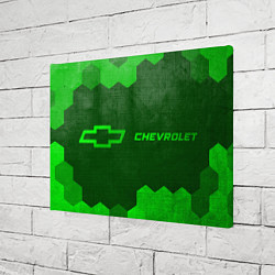 Холст прямоугольный Chevrolet - green gradient по-горизонтали, цвет: 3D-принт — фото 2
