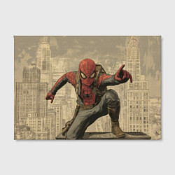 Холст прямоугольный Человек-паук готов спасать мир, цвет: 3D-принт — фото 2