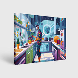 Холст прямоугольный Здоровое питание, цвет: 3D-принт