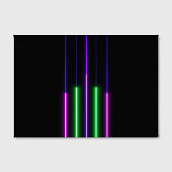 Холст прямоугольный Color Purple green pink, цвет: 3D-принт — фото 2