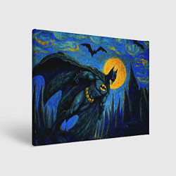 Картина прямоугольная Бэтмен в стиле Ван-Гога