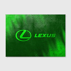 Холст прямоугольный Lexus - green gradient по-горизонтали, цвет: 3D-принт — фото 2