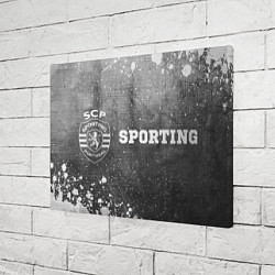 Холст прямоугольный Sporting - grey gradient по-горизонтали, цвет: 3D-принт — фото 2
