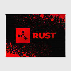 Холст прямоугольный Rust - red gradient по-горизонтали, цвет: 3D-принт — фото 2