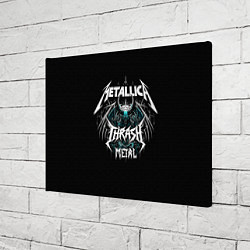 Холст прямоугольный Metallica group - thrash metal style, цвет: 3D-принт — фото 2