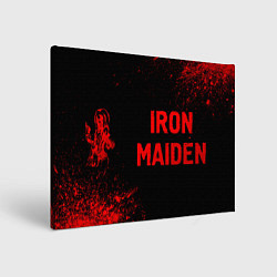 Картина прямоугольная Iron Maiden - red gradient по-горизонтали