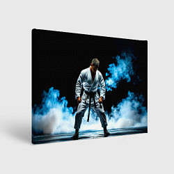 Картина прямоугольная Боец джиу-джитсу в дыму