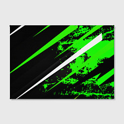 Холст прямоугольный Color black and green, цвет: 3D-принт — фото 2
