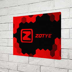 Холст прямоугольный Zotye - red gradient по-горизонтали, цвет: 3D-принт — фото 2