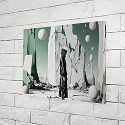 Холст прямоугольный Человек в капюшоне, цвет: 3D-принт — фото 2