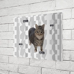 Холст прямоугольный Кот уиа, цвет: 3D-принт — фото 2