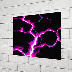 Холст прямоугольный Color pink black, цвет: 3D-принт — фото 2