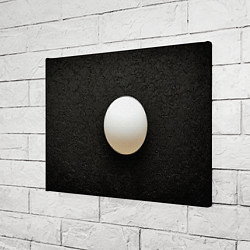 Холст прямоугольный Мяч для пинг понга на черном, цвет: 3D-принт — фото 2