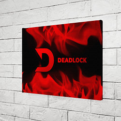 Холст прямоугольный Deadlock - red gradient по-горизонтали, цвет: 3D-принт — фото 2