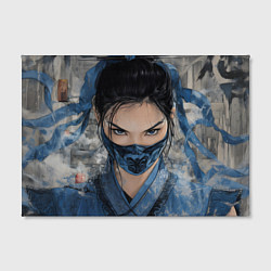 Холст прямоугольный Китана пронзительный взгляд, цвет: 3D-принт — фото 2