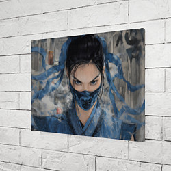 Холст прямоугольный Китана пронзительный взгляд, цвет: 3D-принт — фото 2