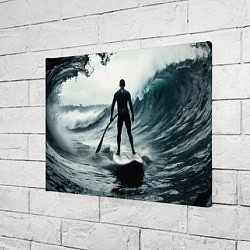 Холст прямоугольный Сапсёрфер в волне, цвет: 3D-принт — фото 2