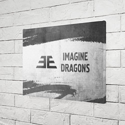 Холст прямоугольный Imagine Dragons - white gradient по-горизонтали, цвет: 3D-принт — фото 2