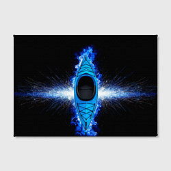 Холст прямоугольный Каяк в синем пламени, цвет: 3D-принт — фото 2