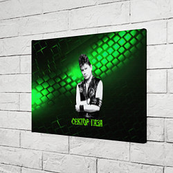 Холст прямоугольный Сектор газа зеленый текстурный фон, цвет: 3D-принт — фото 2