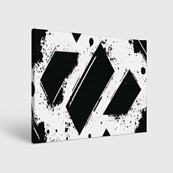 Холст прямоугольный Color black white, цвет: 3D-принт