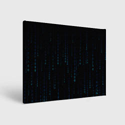 Холст прямоугольный Color black blue, цвет: 3D-принт