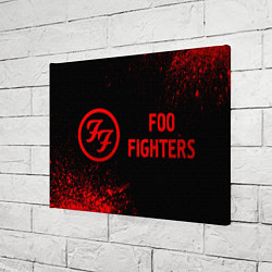 Холст прямоугольный Foo Fighters - red gradient по-горизонтали, цвет: 3D-принт — фото 2