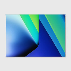 Холст прямоугольный Color blue green, цвет: 3D-принт — фото 2