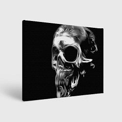 Холст прямоугольный Стилизованный череп, цвет: 3D-принт