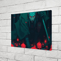 Холст прямоугольный Мастер черепов - колдун, цвет: 3D-принт — фото 2