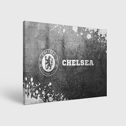 Холст прямоугольный Chelsea - grey gradient по-горизонтали, цвет: 3D-принт