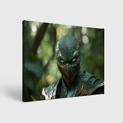 Холст прямоугольный Reptile green Mortal kombat, цвет: 3D-принт