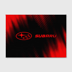 Холст прямоугольный Subaru - red gradient по-горизонтали, цвет: 3D-принт — фото 2