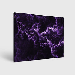 Картина прямоугольная Lightning purple flicker