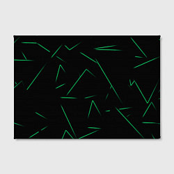 Холст прямоугольный Color light green line, цвет: 3D-принт — фото 2