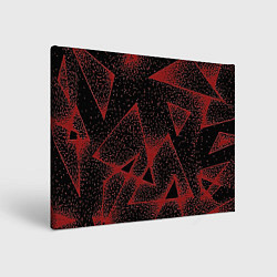 Холст прямоугольный Triangles with dots, цвет: 3D-принт