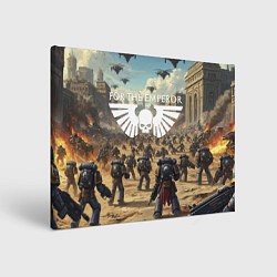 Картина прямоугольная Warhammer 40k поле боя