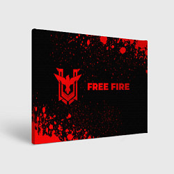 Картина прямоугольная Free Fire - red gradient по-горизонтали