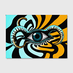 Холст прямоугольный Глаз - психоделика, цвет: 3D-принт — фото 2