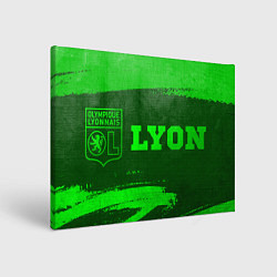 Холст прямоугольный Lyon - green gradient по-горизонтали, цвет: 3D-принт