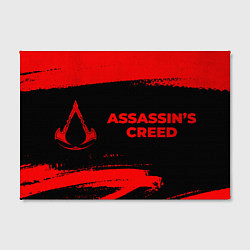 Холст прямоугольный Assassins Creed - red gradient по-горизонтали, цвет: 3D-принт — фото 2