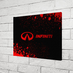 Холст прямоугольный Infiniti - red gradient по-горизонтали, цвет: 3D-принт — фото 2