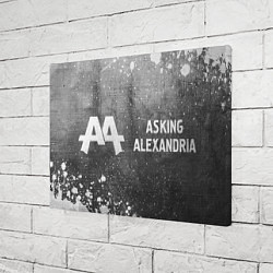 Холст прямоугольный Asking Alexandria - grey gradient по-горизонтали, цвет: 3D-принт — фото 2